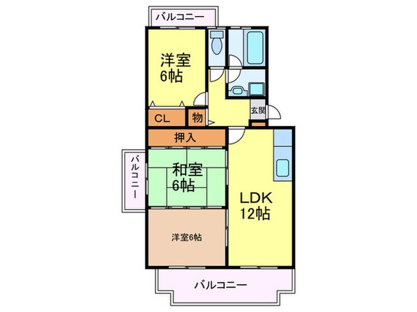 レジデンス渡邊Ⅱの物件間取画像